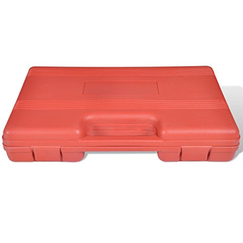 vidaXL Adapter und Zubehörsatz für Fettpressen, 7 tlg Set, Panzerschlauch Winkelaufsatz - 2