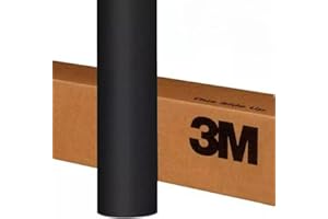 Generic 3M 2080 MATT BLACK M12 Car Wrap Air-Release Vinyl Film Bubble-Free Application (20cm x 152cm (7.9in x 59.8in))