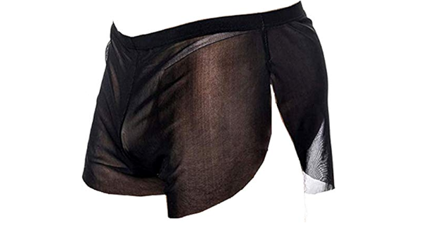 black shorts transparent