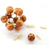 Joyeee® Denksportaufgaben aus Holz Gehirnjogging Puzzle Entwirrung Puzzles – #18 - 2