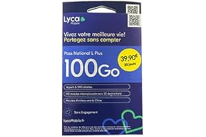 LYCAMOBILE Lyca Mobile Carte sim avec 100 Go Internet, Appel et SMS illimités