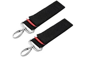 3B PRO Pack of 2 Buggy Pram Clips Baby Bag Clips Stroller Hook Buggies Clip Hook Shopping Bags, Handbag Changing Bag Pushchair Stroller Clips (Black)
