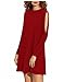 Produktbild New Frühling und Sommer 2017 lose langärmliges Kleid gebrochene Schulter Kleid Rock Modetrends Frau Frauen , red , l