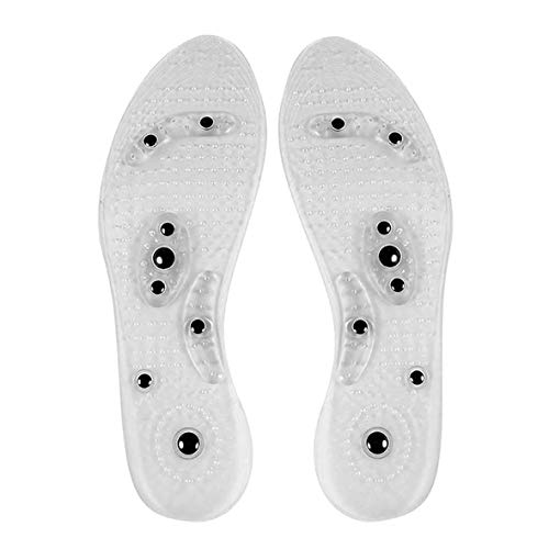 Preisvergleich Produktbild Heaviesk Magnetfeldtherapie Gesundheitswesen Fußmassage Einlegesohlen Anti-Müdigkeit Magnetische Schuhpads Silikon Fußmassagegerät