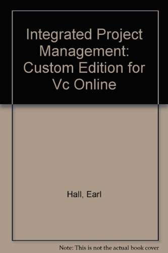 Télécharger Integrated Project Management: Custom Edition for Vc Online PDF