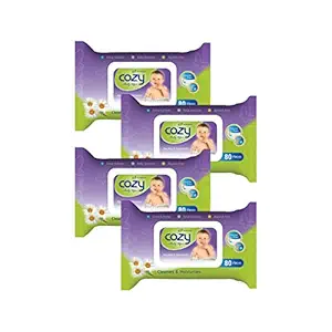 Medwin Babys Cozy Wipes - Pack of 80 Sheets