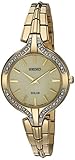 Seiko Women's Quartz Stainless Steel Casual Watch, Color:Gold-Toned (Model: SUP346)