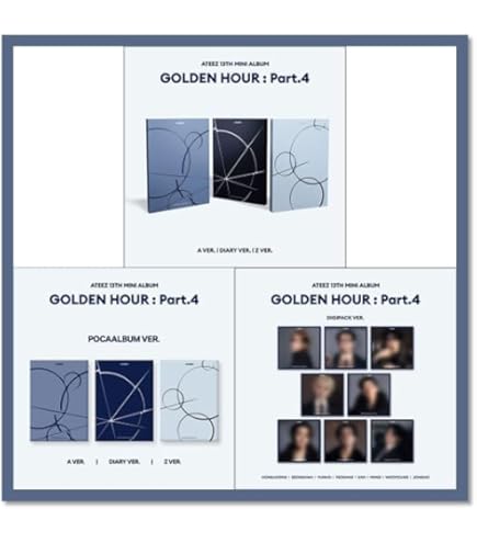ATZ ATEEZ GOLDEN HOUR : Part.4 [Digipack 8 Ver Set] 13th Mini