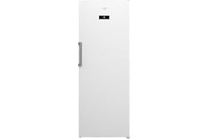 Beko RFNE448E55W Gefrierschrank, 404 l Nettovolumen, No Frost, Schnellgefrierfunktion, Multifunktionsdisplay, 6 Gefrierschubladen + 2 Fächer, 36 dB (A), in unbeheizten Räumen nutzbar, Weiß