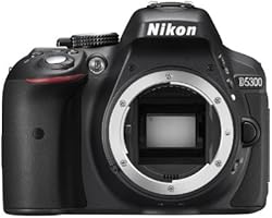 Nikon D5300 Digital SLR Camera Body Only (24.2 MP, 3.2 inch LCD with Wi-Fi and GPS) - Black