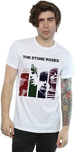 Stone Roses The Men's Four Screens T-Shirt Medium White