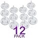 12/24 Pack - Baby/Child Proof Plug Socket Safety Cover Protector Protection Guard - Round 3 Pin Plug Socket UK (12 Pack)