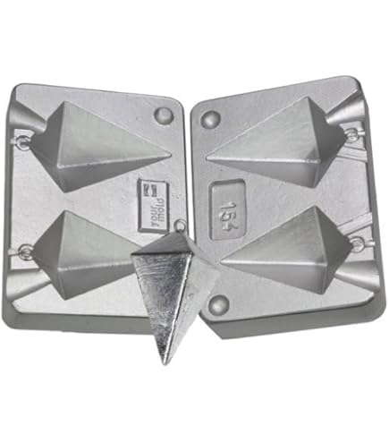 Stampo Per Piombi Da Pesca Grippa - 100-120-140 Grammi, Con Inserti Metallici Per Girelle E Sistemi Scorrevoli - Foto 10