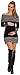 Happy Mama Women's Maternity Bardot Knitted Jumper Dress Pullover Sweater. 913p (Black, 10/14)
