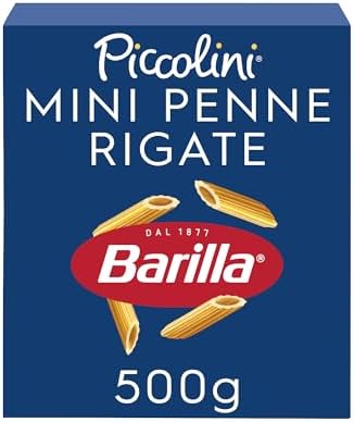 Barilla Pasta Mini Penne Rigate Piccolini, Pasta Corta di Semola di Grano Duro, 500 gr