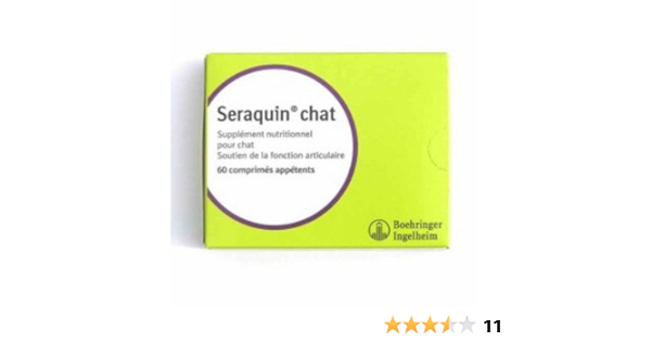 Boehringer Ingelheim Seraquin Soutien De La Fonction Articulaire Pour Chats Et Petits Chiens Boite De 0 Comprimes 10xx800mg Amazon Fr Animalerie