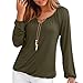 Produktbild Blusen Damen Pullover Sweatshirt Langarmshirt V-Ausschnitt Shirt Frauen Solid Tops Bowknot Langarm Shirts Bluse T-Shirt Oberteile,ABsoar