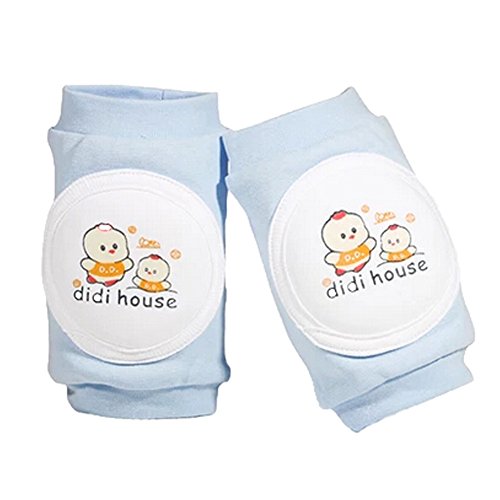 Kid Baby Fall/WinterKnee Warm Baby Crawl The Baby Kneepads (Light blue)