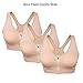 Produktbild DAGUAISHOU Sport Bra3Pcs Frauen Zipper Push Up Sport-Büstenhalter Plus Größe Gepolsterte Wirefree Atmungsaktiv Sport Tops Fitness Gym Yoga Sport-BH-Oberteil, 3Pcs Flesh, M