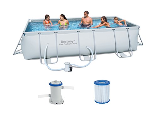 Bestway 56251 Frame Pool „Power Steel“ Set mit Filterpumpe 404 x 201 x 100cm - 4