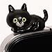 Produktbild schwarze Katze Handy Stöpsel Kopfhörer Stecker Schmuck