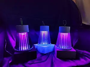 Sisliya Bug Zapper Mosquito Zapper and Fly Killer Indoor Bug Light with Hanging Loop Electric Mosquito Killing Lamp Portable USB Powered LED Light Mosquito Trap for Home Bedroom Outdoor Camping.