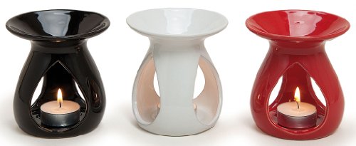 Duftlampe Keramik Farbe: Schwarz – Öllampe Aromalampe für Aroma – Duftöl / Duftwachs - 2