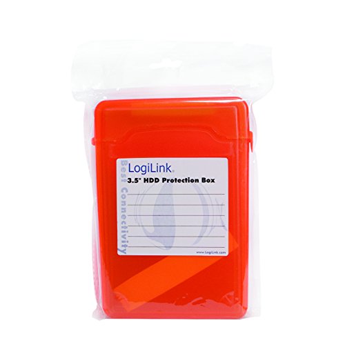 LogiLink UA0133 Festplatte Schutzhülle für 1x 8,9 cm (3,5 Zoll) HDD, orange - 3