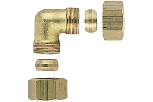 ANJOU CONNECTIQUE - Raccord laiton bicône - Coude bicône égal Cuivre 14