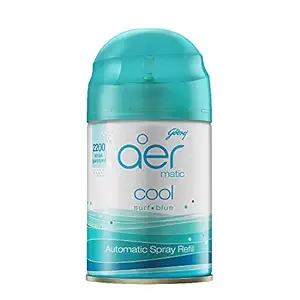 Godrej aer Matic Refill | Automatic Air Freshener with Flexi Control - Lasts up to 60 Days | Fresh Lush Green (225ml)