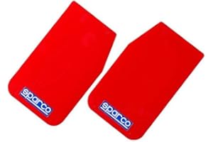 SPARCO SPC 03791RS Faldillas para coche, Color Rojo, Juego de 2