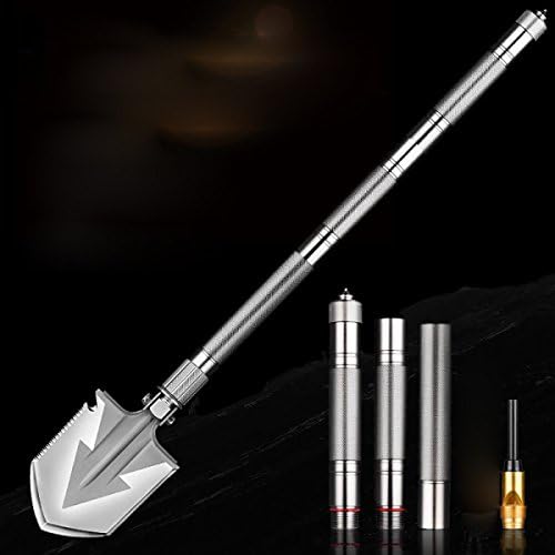 LQQAZY Outdoor Multi-function Shovel For Engineering Wilderness Camping Self-driving Equipment Military Shovel Self-defense Products