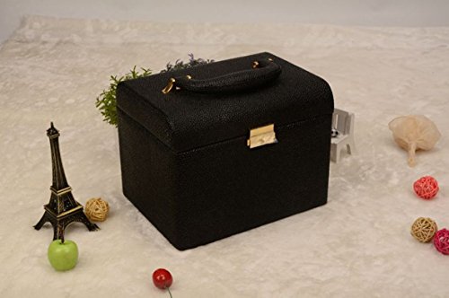 Preisvergleich Produktbild HNBGY Schick Große kosmetische Box Kosmetik Aufbewahrungsbox Lippenstift Nagellack Tisch Display Kleiderschrank (schwarz)