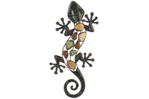 Veasion Adorno Pared Lagarto Metal 46 cm