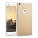 Produktbild kwmobile Hardcase Schutzhülle für Huawei P8 Lite (2015) mit Aluminium Backcover und TPU Silikon Rahmen Bumper - Case Cover Hülle in Gold