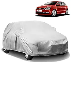 CARNEST Car Body Cover for Volkswagen Polo with Mirror Pocket (Silver Matty)