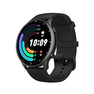 Amazfit GTR 2e SmartWatch with Curved Design, 1.39 Always-on AMOLED Display, SpO2 & Stress Monitor, Built-in Alexa,Built-in GPS, 24-Day Battery Life, 90+ Sports Models, 50+ Watch Faces(Obsidian Black)