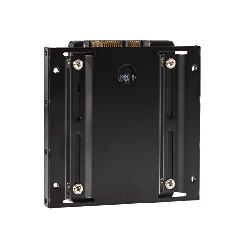 Poppstar Einbaukit, HDD SSD Einbaurahmen und Halterung für interne 2,5 Zoll Festplatten, inkl. Schrauben, Sata 3 Daten und Stromkabel - 4