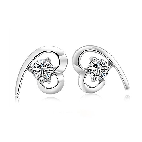 Maysa Jewelry “ Sophia “ Damen Ohrringe / Ohrstecker aus 925 Sterling Silber mit Kristall Swarovski Element. Steingröße 6mm inkl. Box / Etui. Modeschmuck für Damen