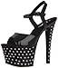 Produktbild Pleaser Damen Stardust-709 Plateausandalen, Schwarz (Schwarz), 41 EU