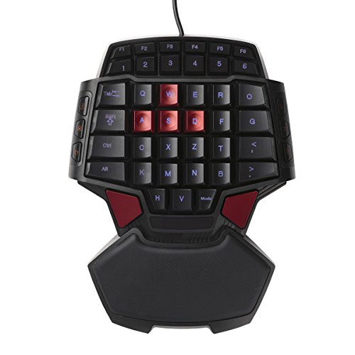 Delux T9 Mini teclado Gamer una mano