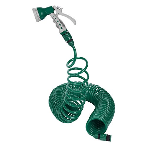 POW63853 Spiralgartenschlauch Länge 15 Meter + Sprühpistole Gartenschlauch Set - 2