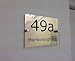 Produktbild PRESTIGE ENGRAVED ACRYLIC STAND OFF RECTANGLE HOUSE SIGN PLAQUE DOOR NUMBER STREET MODERN CONTEMPORARY NEW BUILD (GOLD) by FSSS Ltd