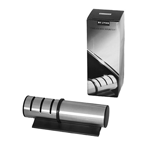 BS-Living – Messerschärfer – 3-Stufen Design Messerschleifer – Profi Knife Sharpener – Ultrascharf - 6