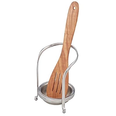 MetroDecor Porte-spatule mDesign pour le plan de travail de la cuisine - Chrome