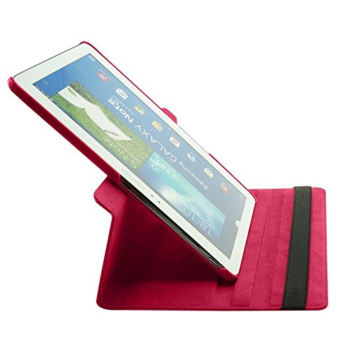 COOVY® 360° ROTATION COVER FÜR SAMSUNG GALAXY NOTE 10.1 EDTION 2014 SM-P6000 SM-P6010 SM-P6050 SM-P600 SM-P601 SM-P605 SMART HÜLLE TASCHE ETUI CASE SCHUTZ STÄNDER Farbe hotpink - 7