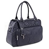 Kidzroom Wickeltasche Coloured Stars aus PU Leder  - gesteppt -