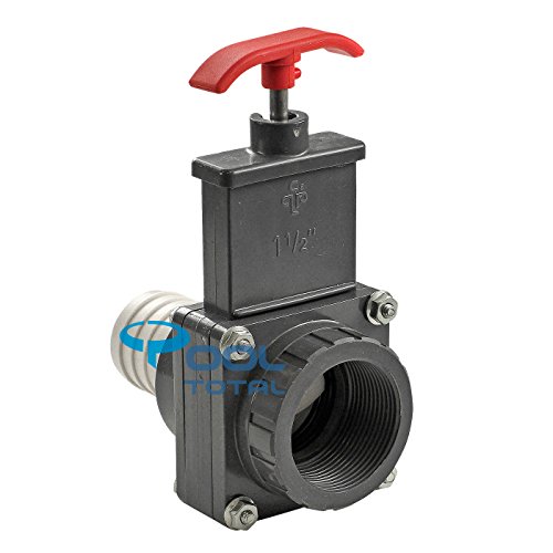 Absperrschieber PVC, d 38 mm / 1,5 Zoll (38 mm) Innengewinde – für Pools, Sandfilteranlagen, Teich, etc. - 3