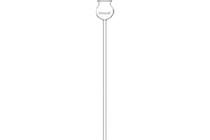 stonylab Thistle Funnel, Heavy Wall Borosilicate Glass Funnel with 250 mm Long Stem for Lab Use