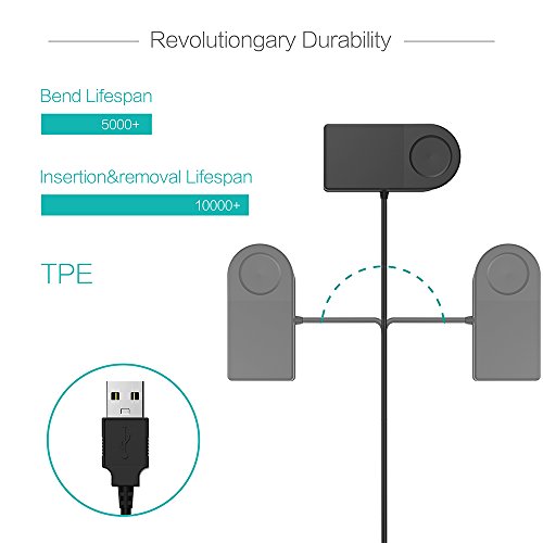 Garmin Forerunner 230 235 630 735XT Ladekabel , TUSITA® Ersatz USB Charge Ladegerät Lade Kabel Draht Datenkabel für Garmin Forerunner 230 235 630 735XT - 4